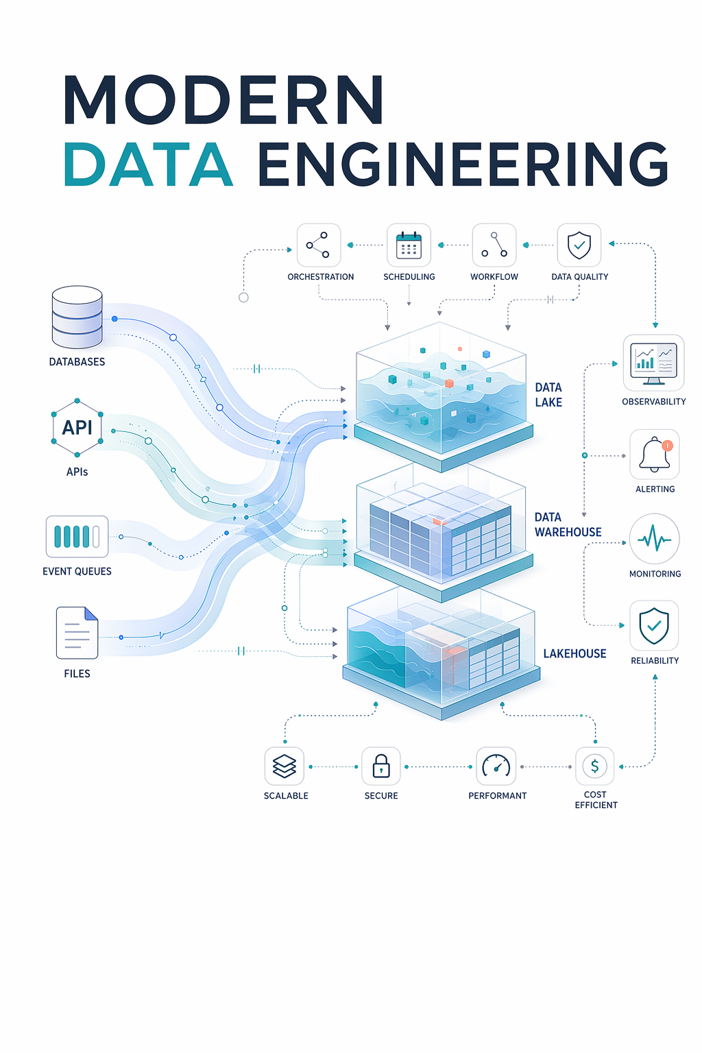 Generated book cover: a data engineering title